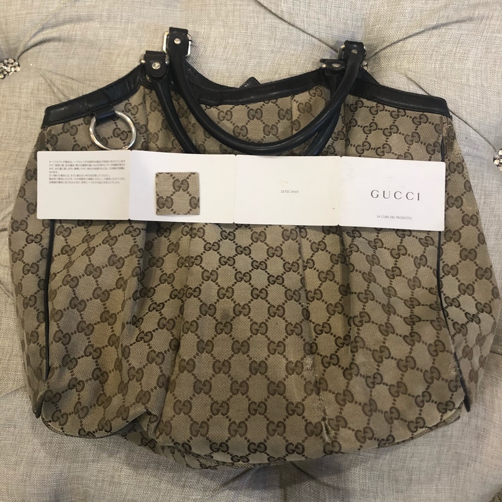 Gucci Sukey Monogram Tote Bag Large